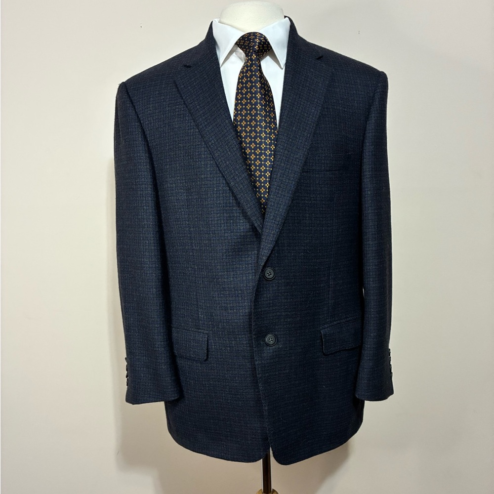 J.P. Tilford Samuelsohn Men’s Blue/Gray Check Blazer